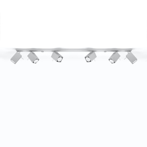 Plafoniera Merida 6xGU10 metal gri patrat - Img 2