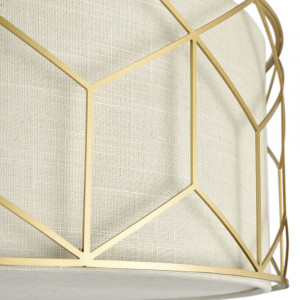Plafoniera Messina metal/textil auriu/bej Maytoni