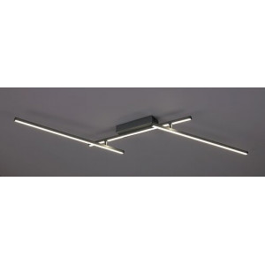 Plafoniera Negan LED 24W metal/acril argintiu/alb Rabalux