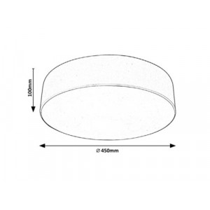 Plafoniera Renata 3xE27 metal/acril alb Rabalux