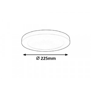 Plafoniera Sonnet LED 18W metal/lemn alb Rabalux