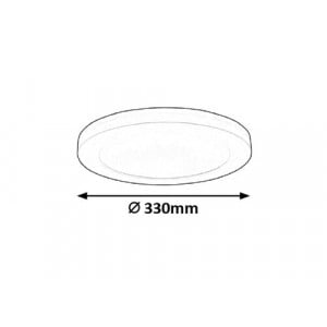Plafoniera Sonnet LED 30W metal alb Rabalux