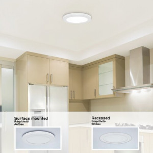Plafoniera Sonnet LED 30W metal/lemn alb Rabalux
