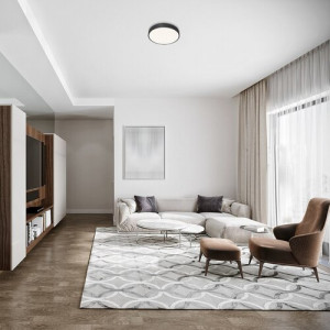 Plafoniera Tesia LED 36W metal/acril negru/alb Rabalux