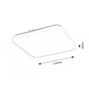 Plafoniera Vendel LED 24W metal/acril alb Rabalux
