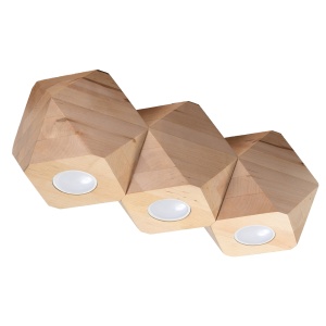 Plafoniera Woody 3xGU10 lemn natural wood