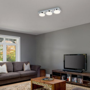 Spot bara Hilary LED 15W metal/acril crom/alb Rabalux