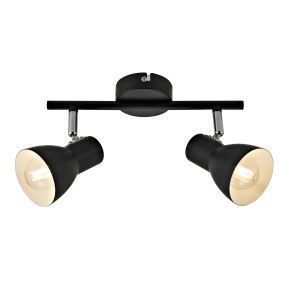 Spot bara Riado 2xE14 metal negru Italux
