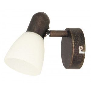 Spot bara Soma 1xE14 metal/sticla maro/crem Rabalux RBL6591