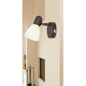 Spot bara Soma 1xE14 metal/sticla maro/crem Rabalux