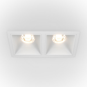 Spot incastrat Alfa LED metal alb Maytoni DL043-02-10W4K-SQ-W