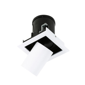Spot incastrat Mercanta Single 4000K LED 12W 810 lumeni metal alb/negru Italux