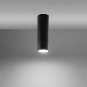 Spot Lagos 20 1xGU10 metal negru tubular - Img 3