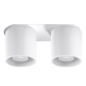 Spot Orbis 2xGU10 metal alb cilindric