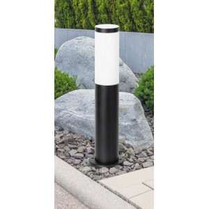 Stalp exterior Black torch 1xE27 metal/acril negru/alb Rabalux
