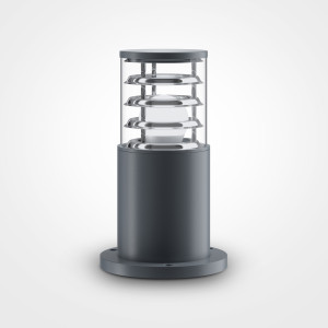 Stalp exterior Bronx 1xE27 metal gri Maytoni