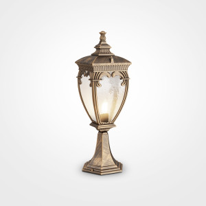 Stalp exterior Fleur 1xE27 H 485 mm metal bronz Maytoni