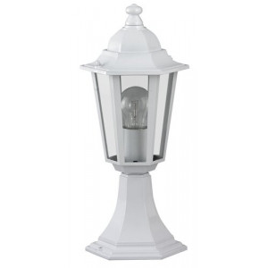 Veioza gradina Velence 1xE27 metal/sticla alb Rabalux