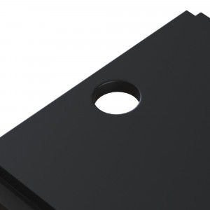 Accesoriu sina magnetica S35 Placa metalica 1x metal negru