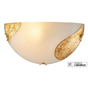 Aplica Art gold 1xE27 acril alb/auriu Rabalux