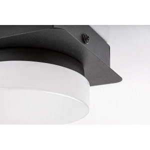 Aplica Attichus LED 5W metal/acril negru/alb Rabalux