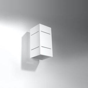 Aplica Blocco 1xG9 metal alb rectangular - Img 2