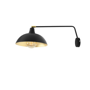 Aplica Espace 1xE27 metal negru Aldex