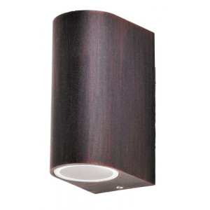 Aplica exterior Chile 2xGU10 metal/sticla maro Rabalux