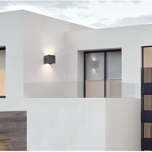 Aplica exterior Fulton LED metal negru Maytoni