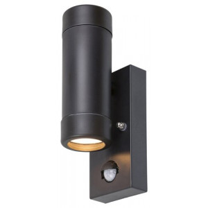 Aplica exterior Medina 1xGU10 acril negru/transparent Rabalux