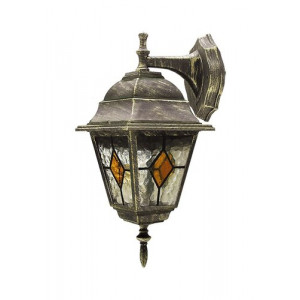 Aplica exterior Monaco 1xE27 metal/sticla auriu antichizat/multicolor Rabalux RBL8181