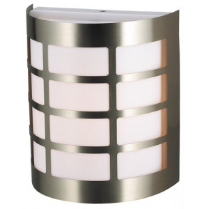 Aplica exterior Sevilla 1xE27 metal/acril nichel Rabalux