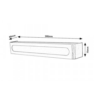Aplica Jakub LED 12W metal/acril crom/alb Rabalux