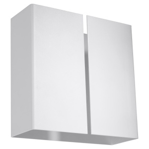 Aplica Linea 2xG9 metal alb patrat