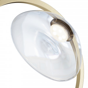 Aplica Lunare 1xLED metal/sticla bronz/transparent Maytoni