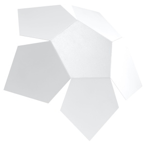 Aplica Penta 2xG9 metal alb