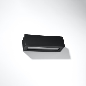 Aplica Vega 1xE27 ceramica/sticla negru rectangular - Img 2