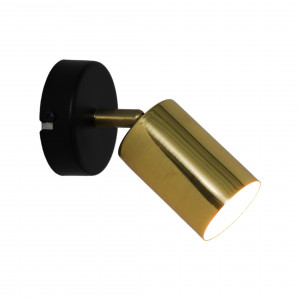 Aplica Vila 1xGU10 metal negru/auriu Zuma Line