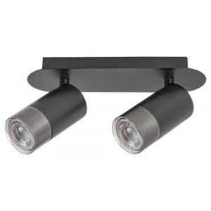 Aplica Zircon 2xGU10 metal negru/argintiu Rabalux RBL5070