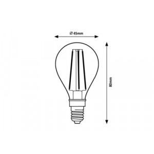 Bec LED E14 6W 2700K - lumina calda 625 lumeni