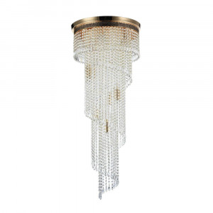 Candelabru Cascade 12xE14 metal/cristal auriu Maytoni