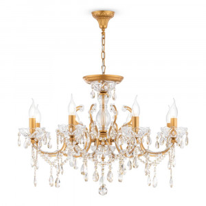 Candelabru Sevilla metal/cristal auriu Maytoni