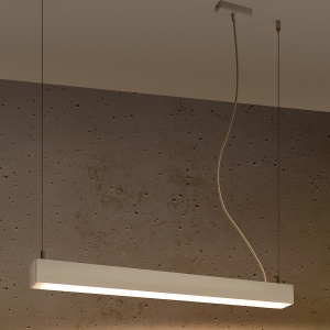 Corp liniar suspendat Pinne LED 3000K 2080lm metal alb liniar - Img 3