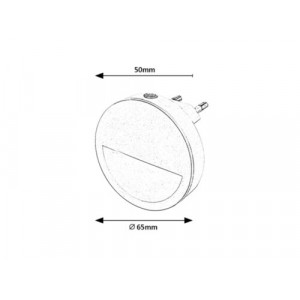 Lampa decorativa Pumpkin LED 0.5W metal/acril/textil alb Rabalux