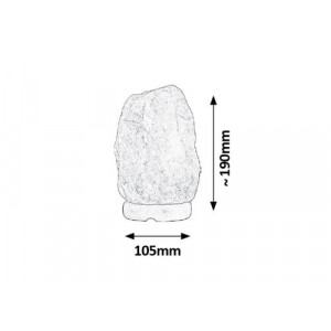 Lampa decorativa Rock 1xE14 sare minerala/lemn portocaliu Rabalux