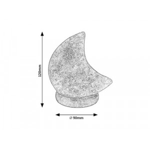 Lampa decorativa Wasabi LED 1W sare minerala/lemn stejar/portocaliu Rabalux