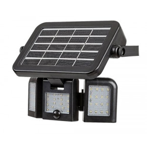 Lampa solara Lihull LED 9.6W acril negru Rabalux