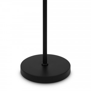 Lampadar Ring 1xE27 metal/sticla negru/alb Maytoni
