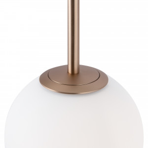 Lustra Basic form 5xE14 metal/sticla auriu/alb Maytoni