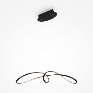 Lustra Curve LED metal negru Maytoni
